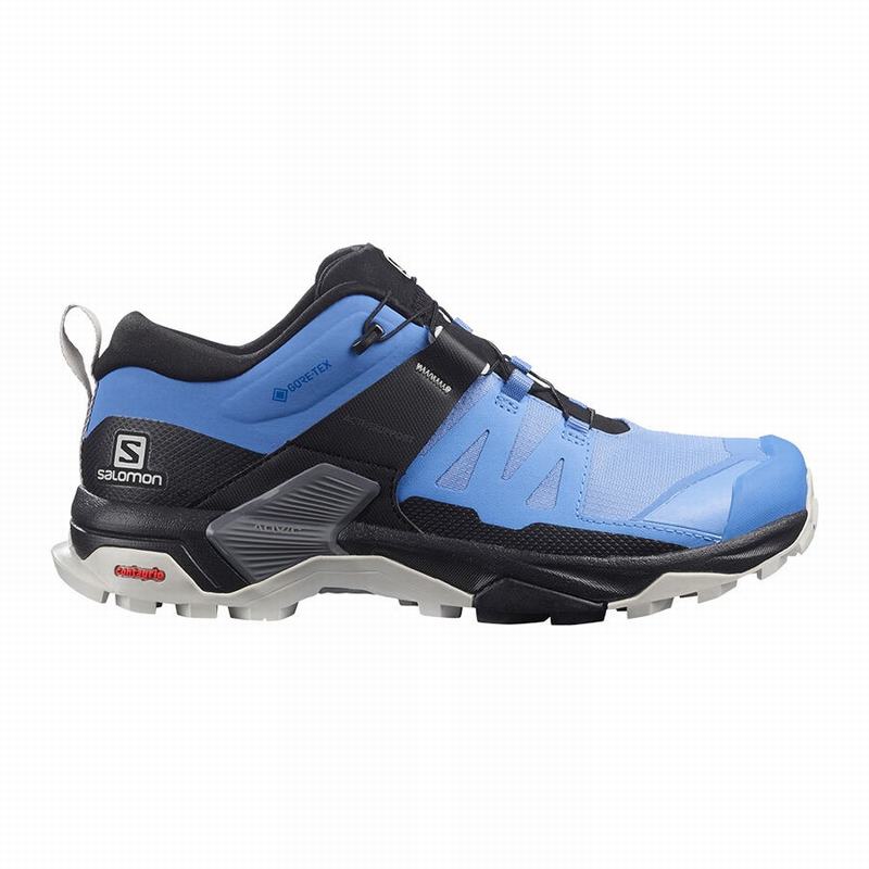 SALOMON X ULTRA 4 GORE-TEX Philippines - Women's Hiking Shoes - Blue/Black | 263589-TPE